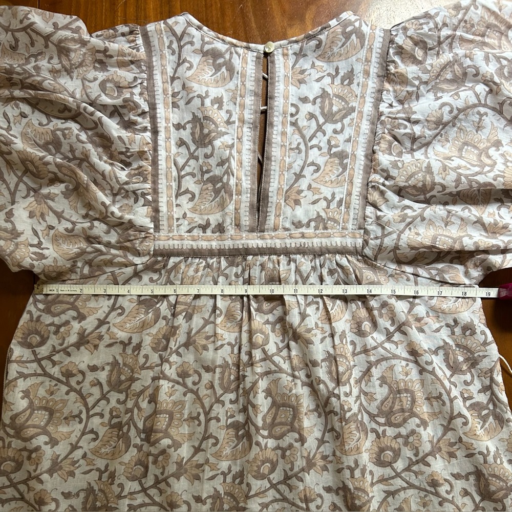 Cleobella Mini Magdalena Dress in a neutral print | size XS - Picture 12 of 16